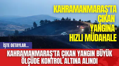 Kahramanmaraş'ta çıkan yangın büyük ölçüde kontrol altına alındı