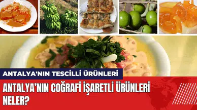 Antalya’nın coğrafi işaretli ürünleri neler? Antalya'nın tescilli ürünleri