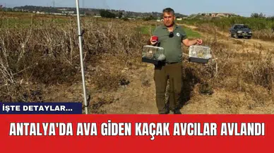 Antalya'da ava giden kaçak avcılar avlandı