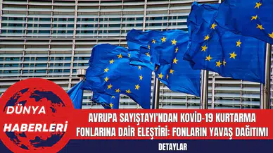 Avrupa Sayıştayı'ndan Kovid-19 Kurtarma Fonlarına Dair Eleştiri: Fonların Yavaş Dağıtımı