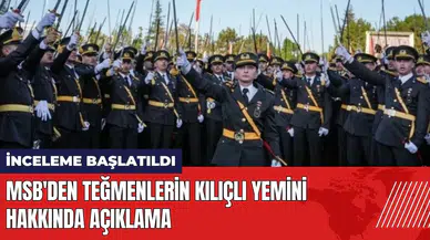 MSB'den teğmenlerin kılıçlı yemini hakkında açıklama