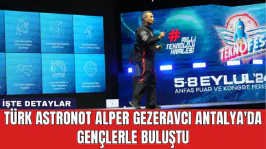 Türk Astronot Alper Gezeravcı Antalya'da Gençlerle Buluştu