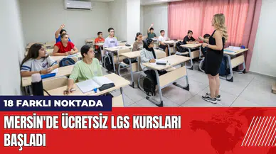 Mersin'de ücretsiz LGS kursları başladı