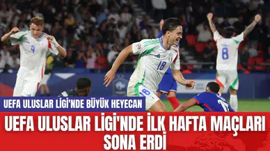 UEFA Uluslar Ligi'nde ilk hafta maçları sona erdi