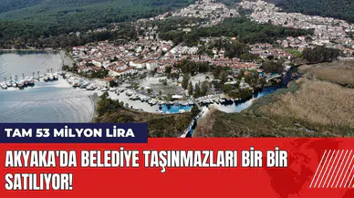 Akyaka'da belediye taşınmazları bir bir satılıyor! Tam 53 milyon lira
