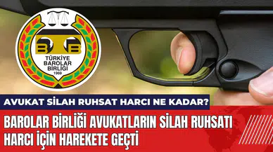 Barolar Birliği avukatların silah ruhsatı harcı için harekete geçti