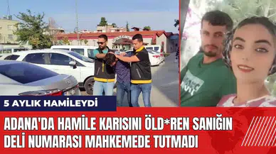 Adana'da hamile karısını öld*ren sanığın deli numarası işe yaramadı