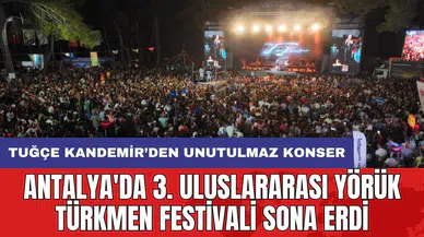 Antalya'da 3. Uluslararası Yörük Türkmen Festivali sona erdi