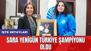 Sara Yenigün Türkiye şampiyonu oldu