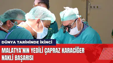 Malatya’nın yedili çapraz nakil başarısı: Dünya tarihinde ikinci