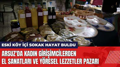 Eski Köy İçi Sokak'ta kadın girişimcilerden yöresel ürünler pazarı