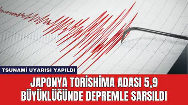 Japonya Torishima Adası 5,9 Büyüklüğünde Depremle Sarsıldı