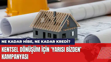 Kentsel dönüşüm için Yarısı Bizden Kampanyası: Yarısı ne kadar?