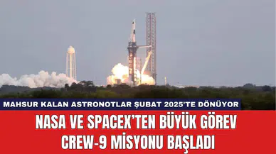 NASA ve SpaceX’ten Büyük Görev Crew-9 Misyonu Başladı