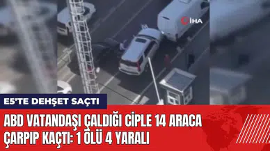 ABD vatandaşı çaldığı ciple 14 araca çarpıp kaçtı: 1 ölü 4 yaralı