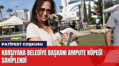 Karşıyaka Belediye Başkanı ampute köpeği sahiplendi