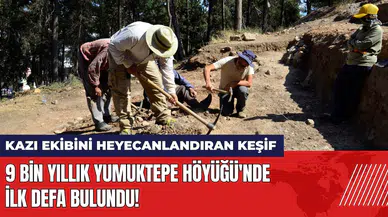 9 bin yıllık Yumuktepe Höyüğü'nde ilk defa bulundu!