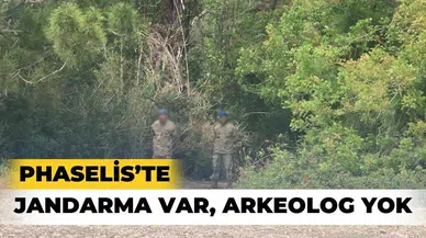 Phaselis’te jandarma var, arkeolog yok!