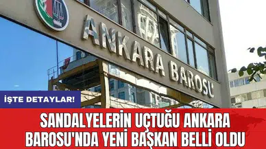 Sandalyelerin uçtuğu Ankara Barosu'nda yeni başkan belli oldu