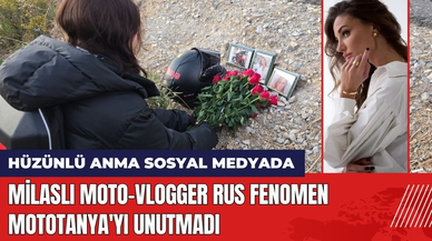 Milaslı Moto-vlogger Rus Fenomen MotoTanya'yı Unutmadı