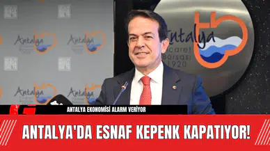 Antalya'da esnaf kepenk kapatıyor!