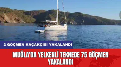 Muğla'da Yelkenli Teknede 75 Göçmen Yakalandı