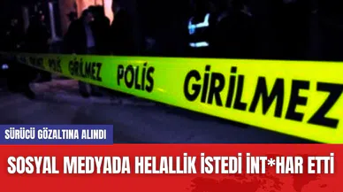Sosyal Medyada Helallik İstedi İnt*har Etti