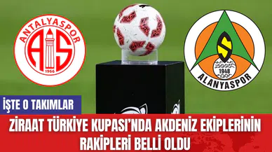 Ziraat Türkiye Kupası’nda Akdeniz Ekiplerinin Rakipleri Belli Oldu