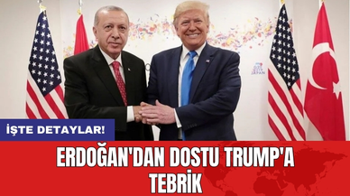 Erdoğan'dan dostu Trump'a tebrik