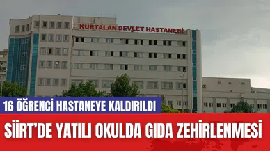 Siirt’de Yatılı Okulda Gıda Zehirlenmesi: 16 Öğrenci Hastaneye Kaldırıldı
