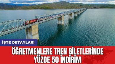 Öğretmenlere tren biletlerinde yüzde 50 indirim