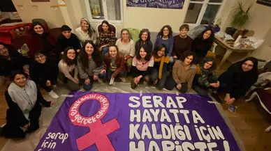 Feministlerden Serap'a Destek Kartı