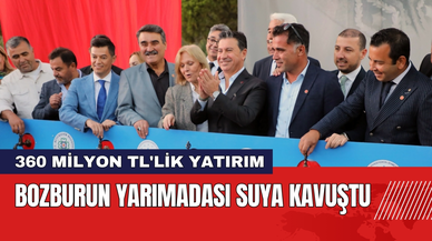 Bozburun Yarımadası Suya Kavuştu!