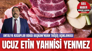 Antalya Kasaplar Odası Başkanı'ndan Tağşiş Açıklaması