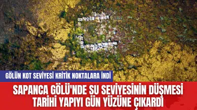 Sapanca Gölü'nde Su Seviyesinin Düşmesi Tarihi Yapıyı Gün Yüzüne Çıkardı