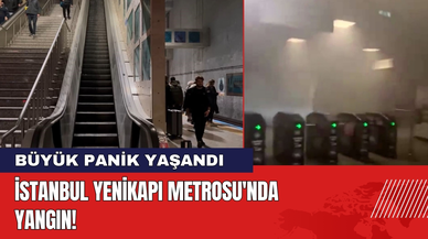 İstanbul Yenikapı Metrosu'nda Yangın! Büyük Panik Yaşandı