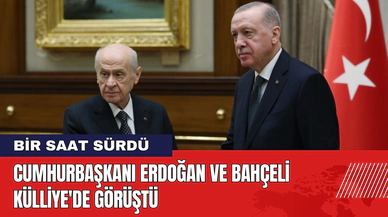 Cumhurbaşkanı Erdoğan ve Bahçeli Külliye'de Görüştü