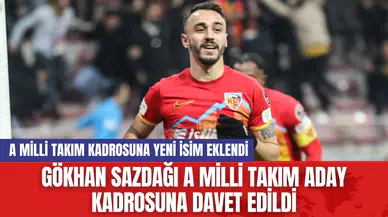 Gökhan Sazdağı A Milli Takım Aday Kadrosuna Davet Edildi