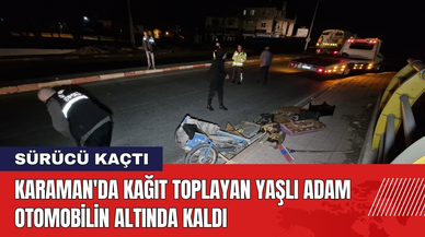Karaman'da Kağıt Toplayan Yaşlı Adam Otomobilin Altında Kaldı