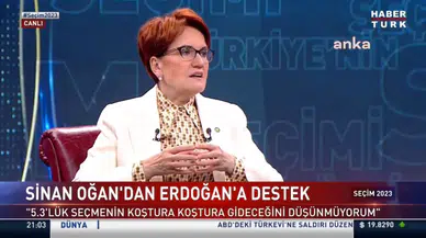 Meral Akşener, Sinan Oğan’ın Erdoğan’a destek kararını değerlendirdi