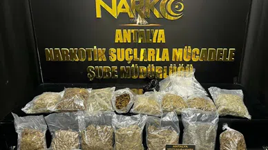 8,5 kilogram esrar, 20 gram kokain maddesi ele geçirildi