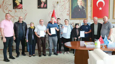 Aksu’da tapu sevinci