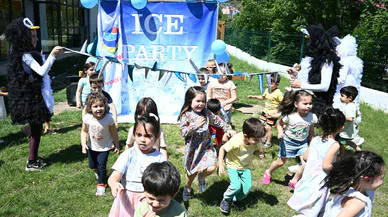 Minik öğrenciler doyasıya eğlendi