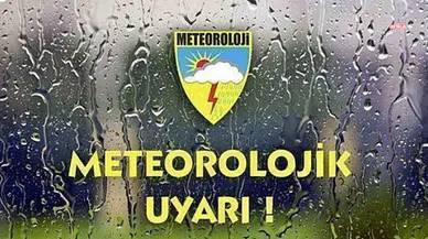 Meteoroloji'den Batı Akdeniz için sağanak yağış uyarısı