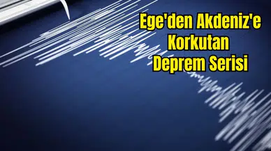 Akdeniz'de 5.9 ve 5 Büyüklüklerinde Deprem! 20 Sarsıntı Kaydedildi