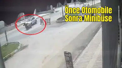 Aksu’da Daralan Yolda Motosikletiyle Servis Aracının Altında Kaldı