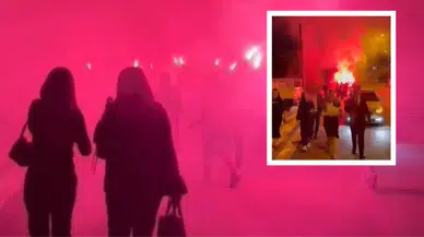 Serik'te Meşaleli Kız İsteme Merasimi Mahalleyi Alarma Geçirdi