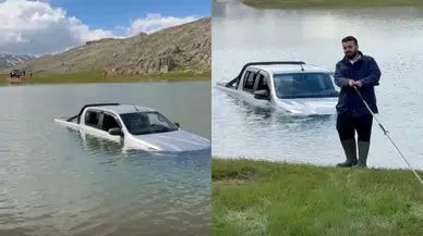 Antalya'da Off-Road Heyecanı Yarım Kaldı: Araç Suya Gömüldü