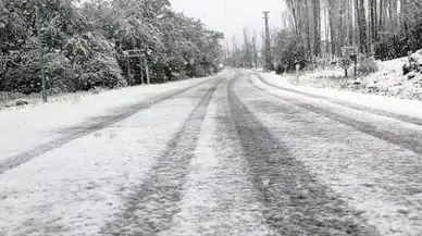 Burdur'da Kar Etkili Oldu! Bahar Dallarına Kar Düştü