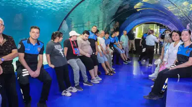 Antalya Emniyeti'nden Özel Gençlere Akvaryum Gezisi